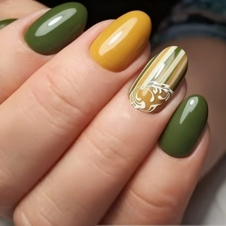 Mustard Yellow Olive Green