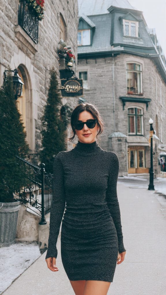 Knit Bodycon Dress (Winter-Friendly + Chic)