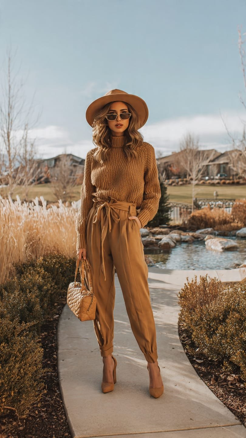 camel thanksgiving outfit dinner