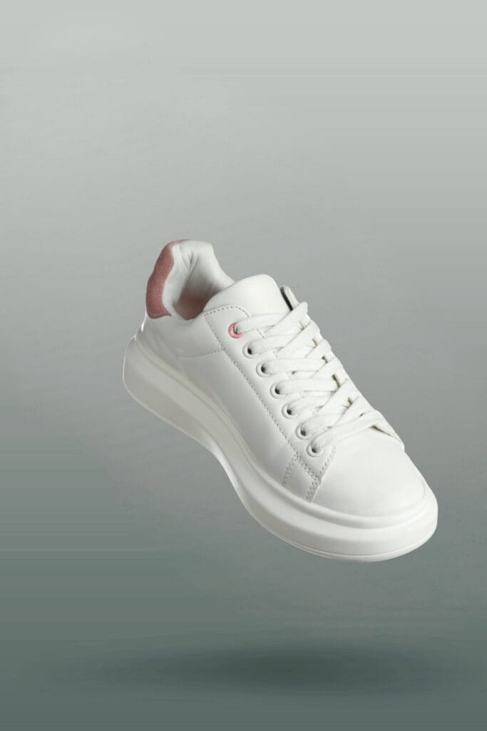 white sneakers