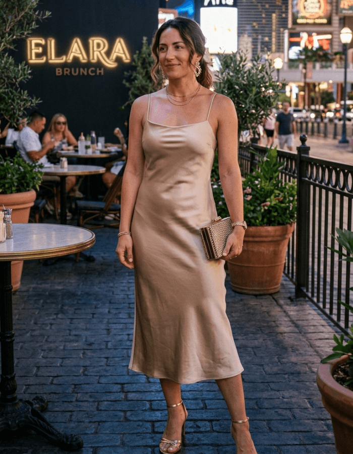 Midi dress for night parties